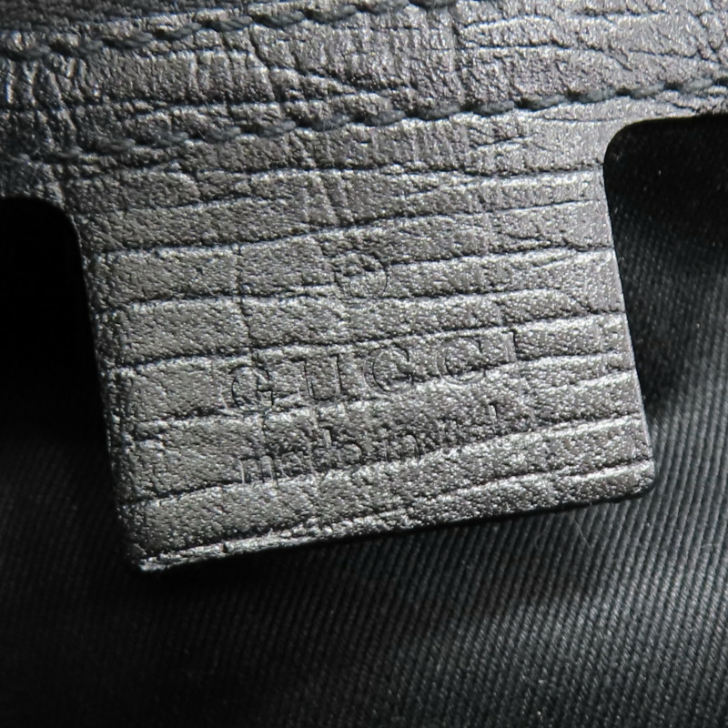 黑色 GG 帆布 Bamboo Bullet 手提包【GUCCI 古馳】 111713-7