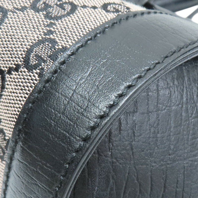 黑色 GG 帆布 Bamboo Bullet 手提包【GUCCI 古馳】 111713-10