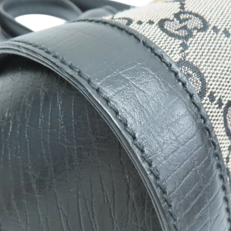 黑色 GG 帆布 Bamboo Bullet 手提包【GUCCI 古馳】 111713-11