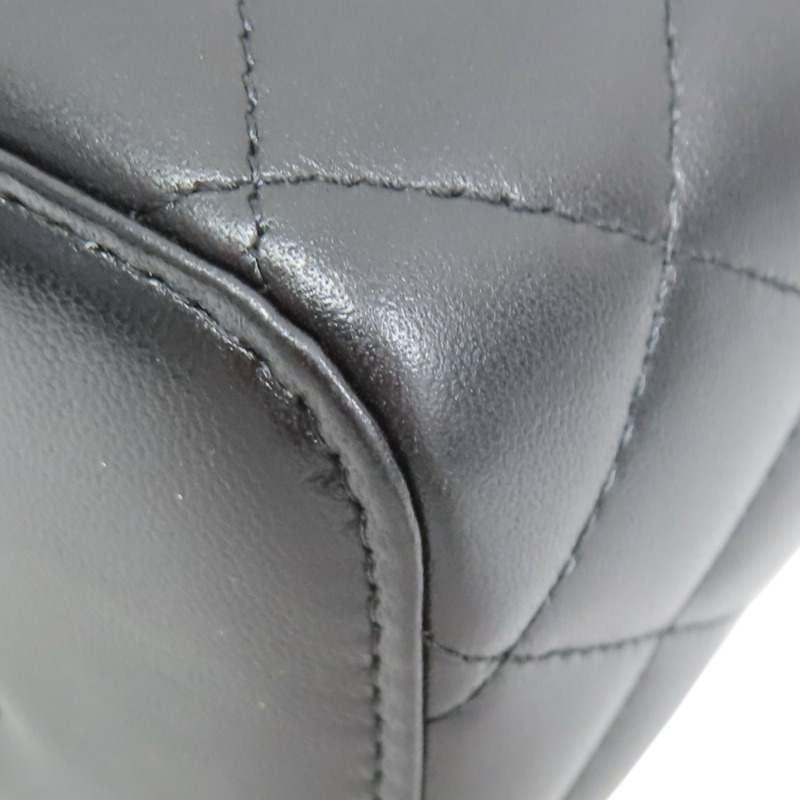 黑色 菱格紋 羊皮 Vanity Case 化妝 鍊帶 肩背包【CHANEL 香奈兒】 AP2199-10