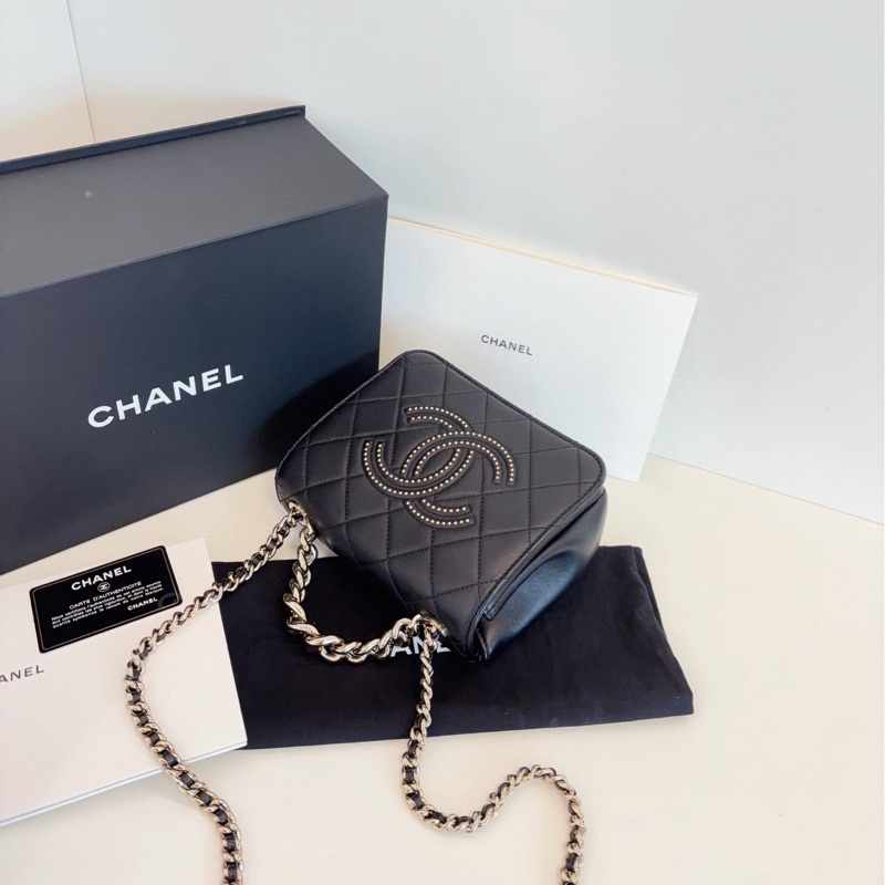 ✨Chanel 黑金外縫卯釘 方胖子 99新 大全套🖤-5