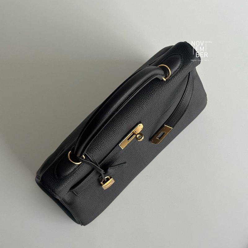 98新✨ Hermès 愛馬仕 Kelly 32 黑色金釦-2