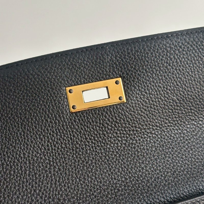 98新✨ Hermès 愛馬仕 Kelly 32 黑色金釦-13