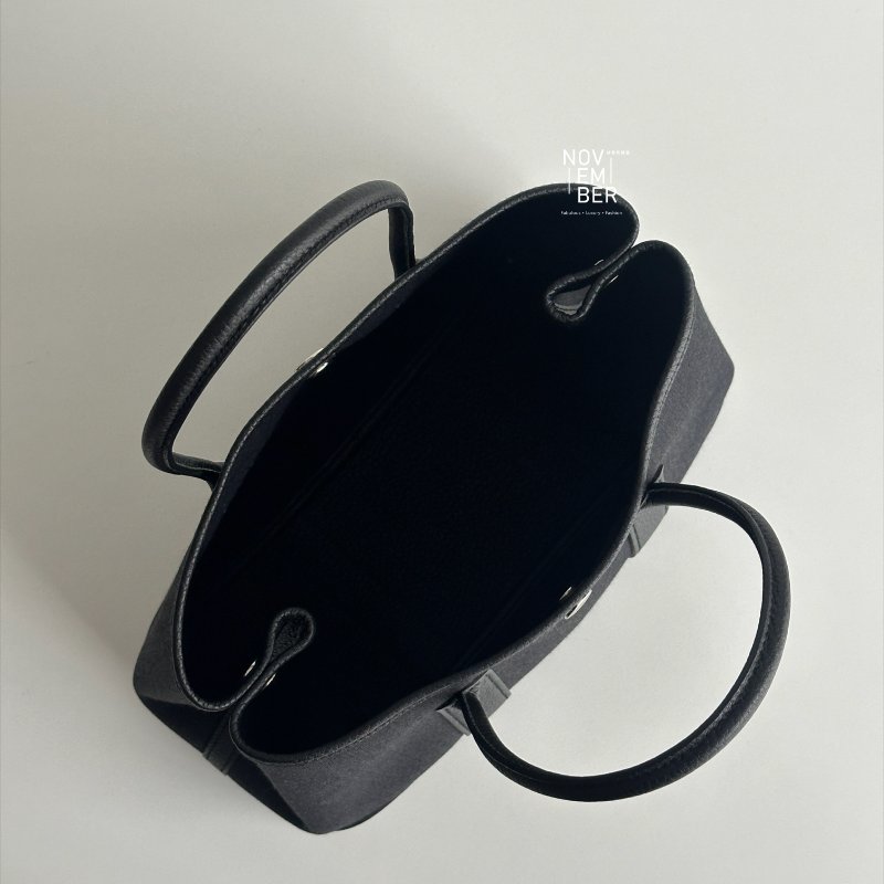 閒置新🫰🏻有購證🙌🏻 Hermès 愛馬仕 Garden Party 30 帆布黑-3