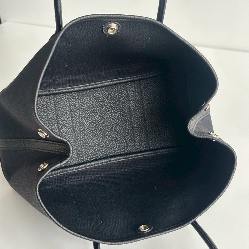 閒置新🫰🏻有購證🙌🏻 Hermès 愛馬仕 Garden Party 30 帆布黑-7