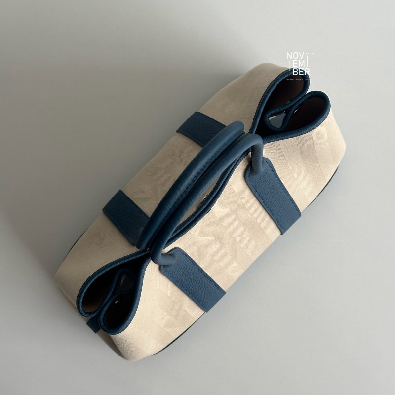 閒置新🫰🏻 Hermès 愛馬仕 Garden Party 30 白拼藍-2