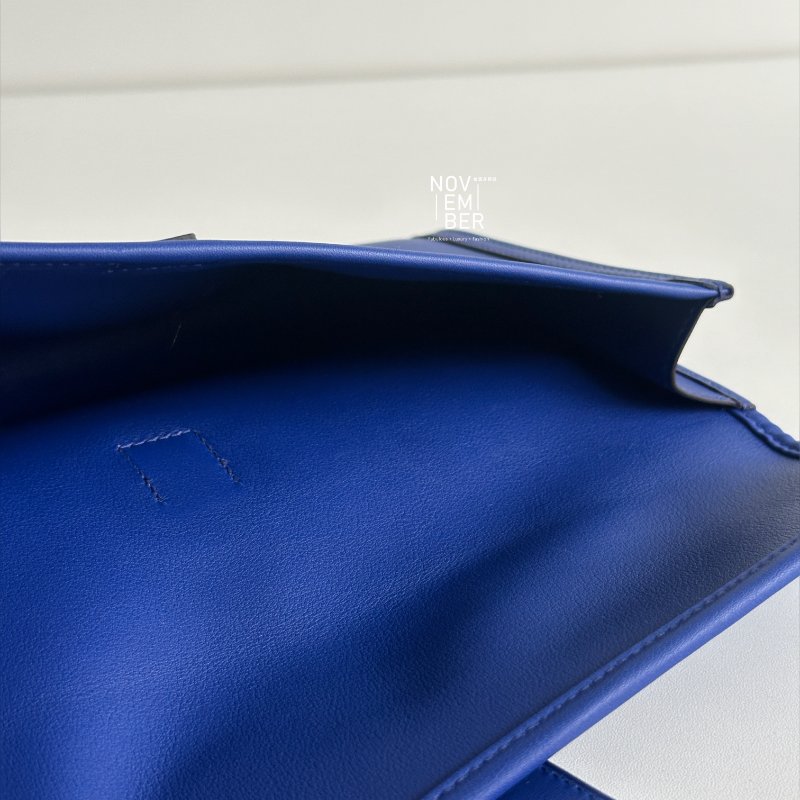 98新✨ 有購證🙌🏻 Hermès 愛馬仕 Jige 手拿包 電光藍-4