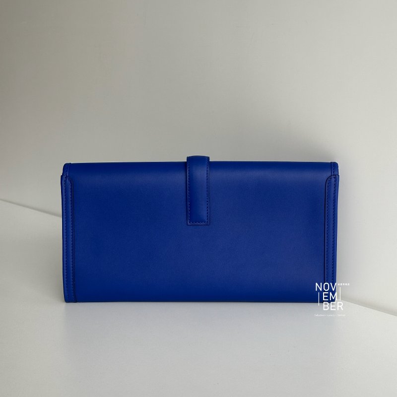 98新✨ 有購證🙌🏻 Hermès 愛馬仕 Jige 手拿包 電光藍-5