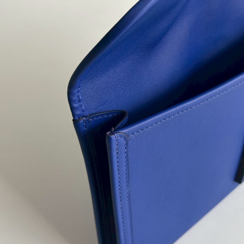 98新✨ 有購證🙌🏻 Hermès 愛馬仕 Jige 手拿包 電光藍-8