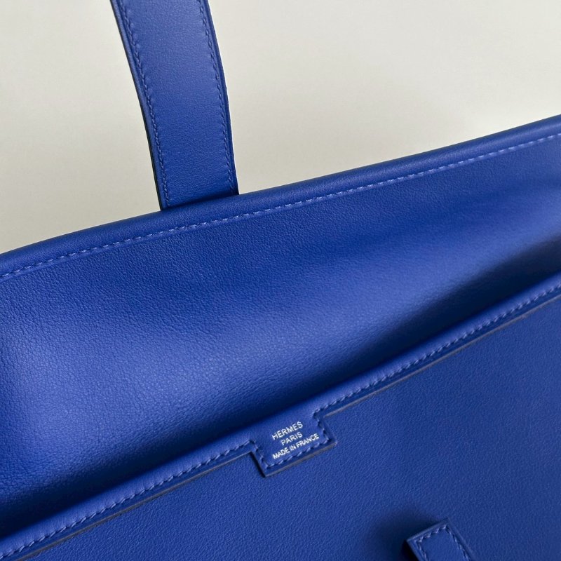 98新✨ 有購證🙌🏻 Hermès 愛馬仕 Jige 手拿包 電光藍-12