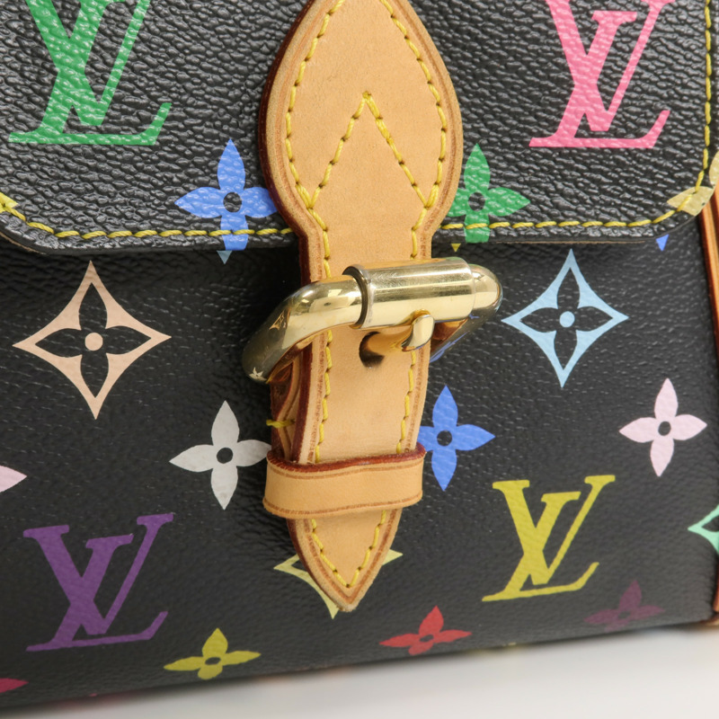 LOUIS VUITTON Monogram Multicolore Priscilla金扣手挽袋-12