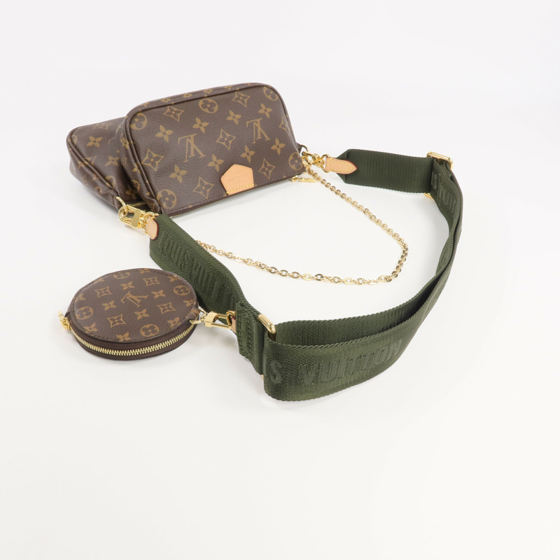 LOUIS VUITTON Monogram Multi Pochette Accessoires金扣肩背袋-4