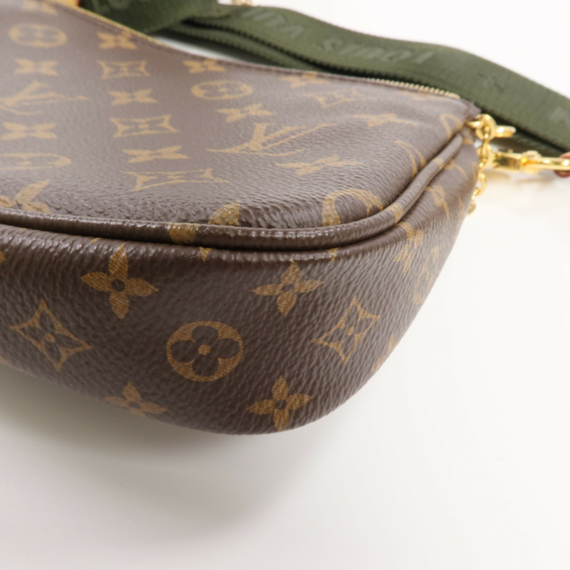 LOUIS VUITTON Monogram Multi Pochette Accessoires金扣肩背袋-13
