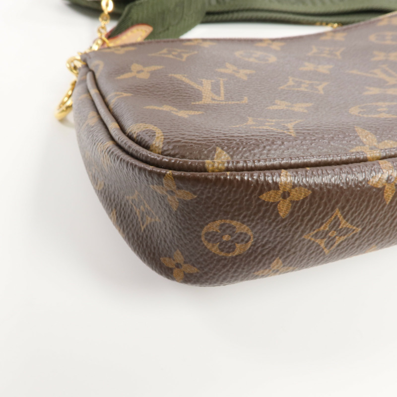 LOUIS VUITTON Monogram Multi Pochette Accessoires金扣肩背袋-14
