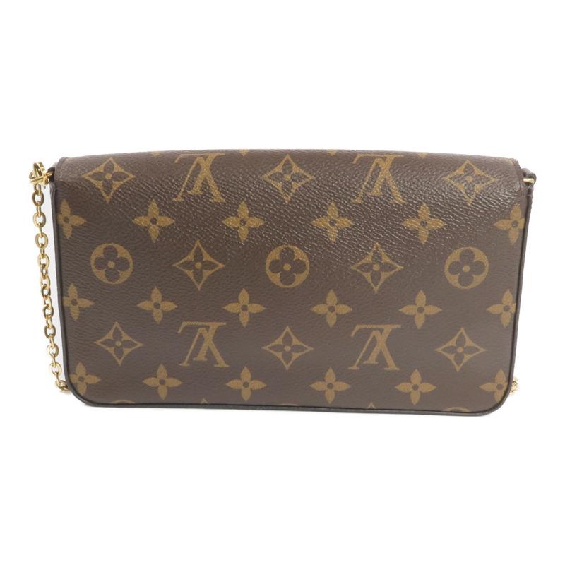 LOUIS VUITTON Monogram Pochette Felicie金扣鏈帶肩背袋-3