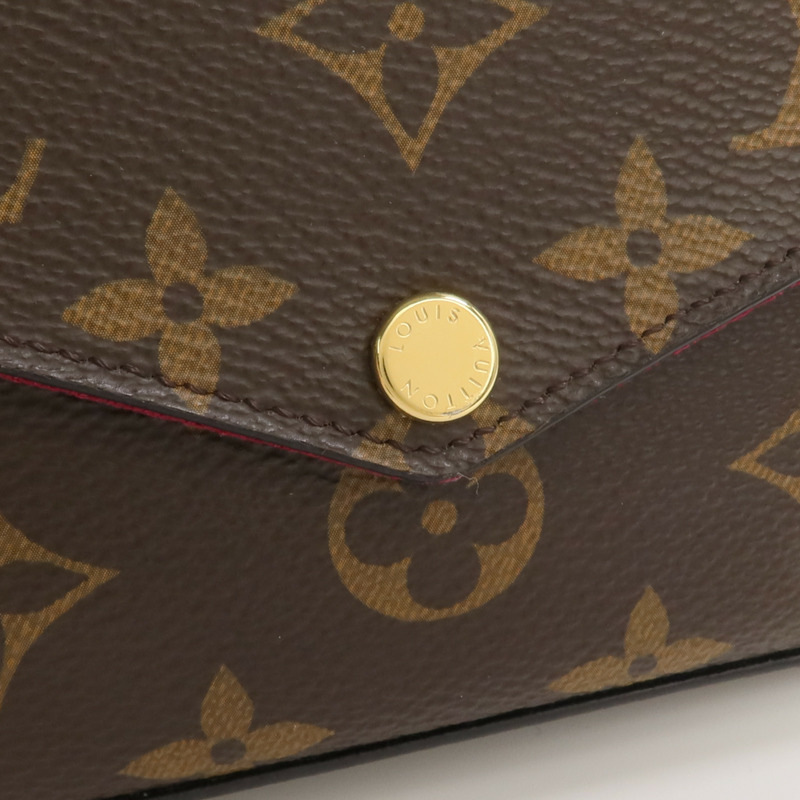 LOUIS VUITTON Monogram Pochette Felicie金扣鏈帶肩背袋-10