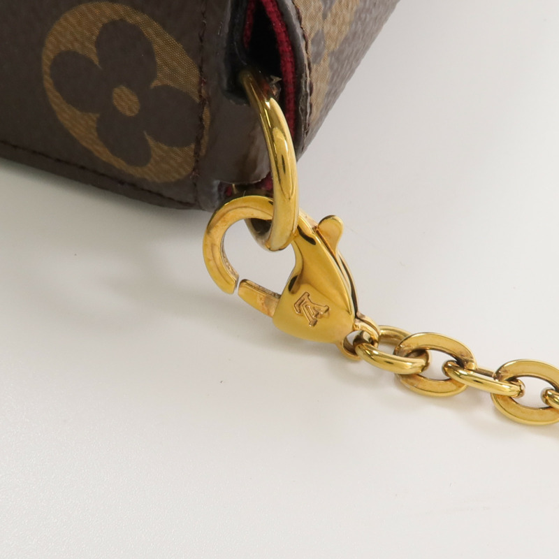 LOUIS VUITTON Monogram Pochette Felicie金扣鏈帶肩背袋-11