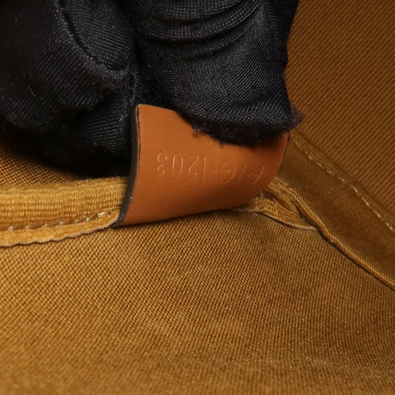 CELINE 塗層帆布Triomphe Bucket金扣肩背袋-14