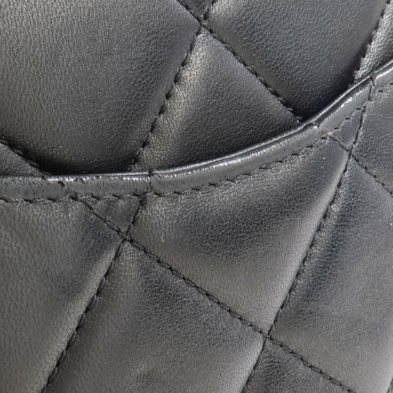 CHANEL 羊皮皮革Chain Shoulder金扣鏈帶肩背袋-16