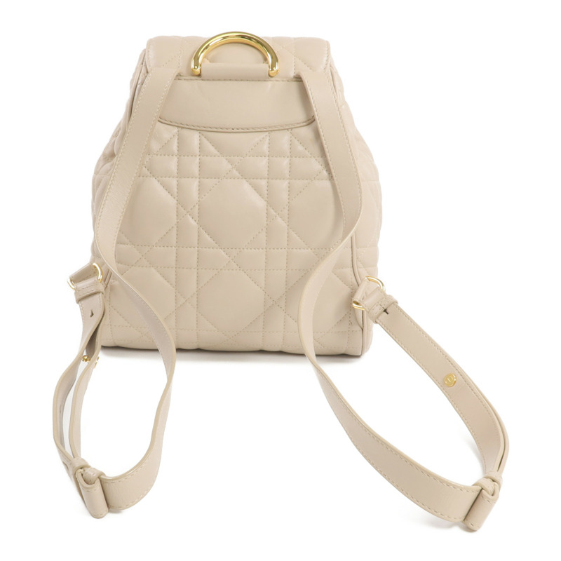 Dior 羊皮皮革Caro Backpack金扣背包-1