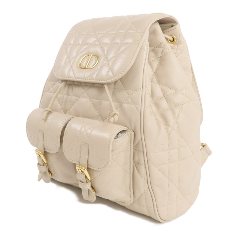 Dior 羊皮皮革Caro Backpack金扣背包-2