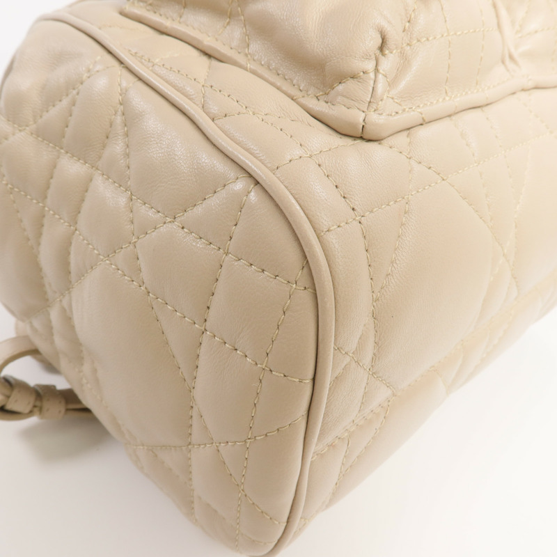 Dior 羊皮皮革Caro Backpack金扣背包-6