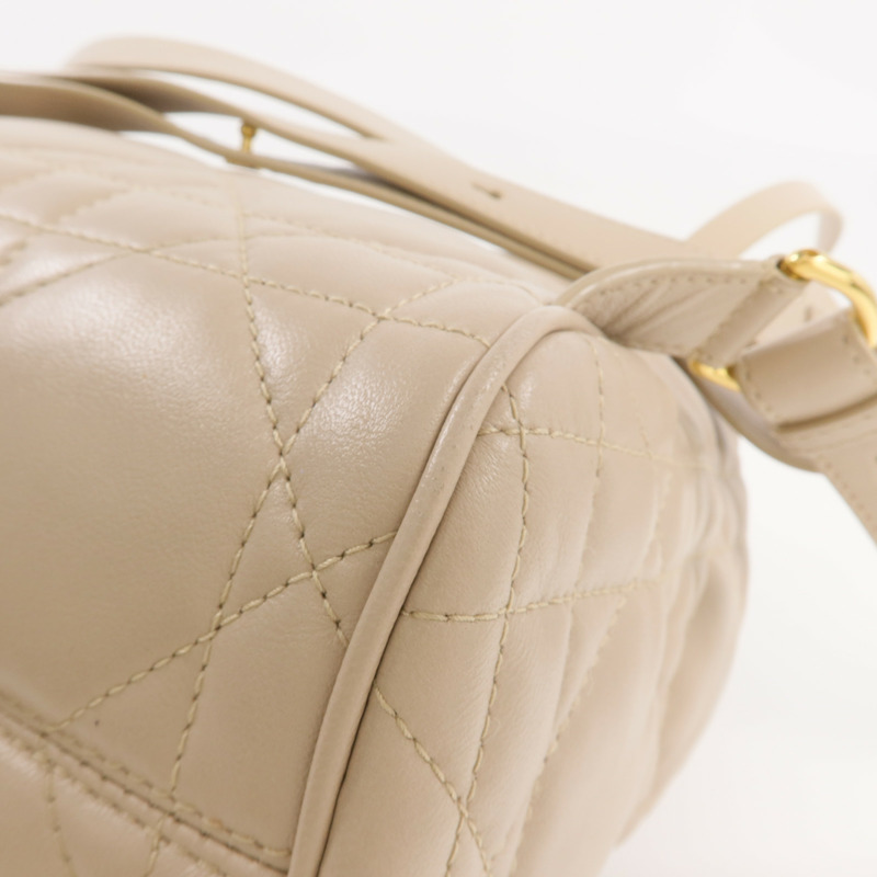 Dior 羊皮皮革Caro Backpack金扣背包-7