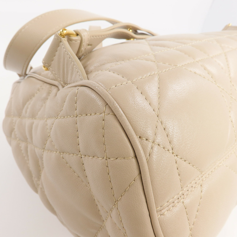 Dior 羊皮皮革Caro Backpack金扣背包-8