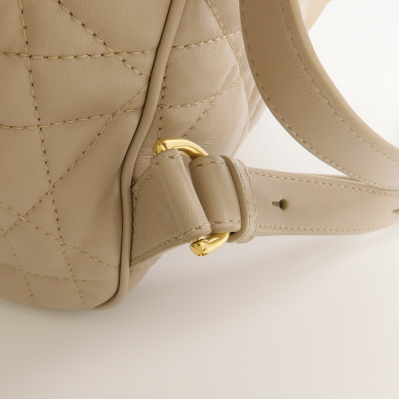 Dior 羊皮皮革Caro Backpack金扣背包-10