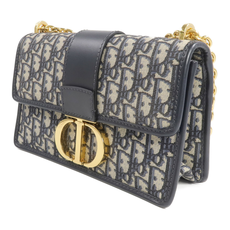 Dior 帆布Montaigne 30金扣鏈帶肩背袋-2