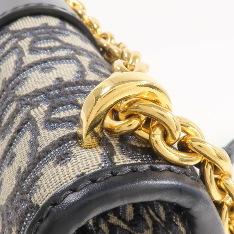 Dior 帆布Montaigne 30金扣鏈帶肩背袋-10