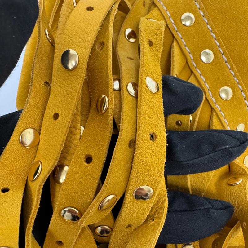 Loewe 黃色絨面革 (Suede) 手提包-13