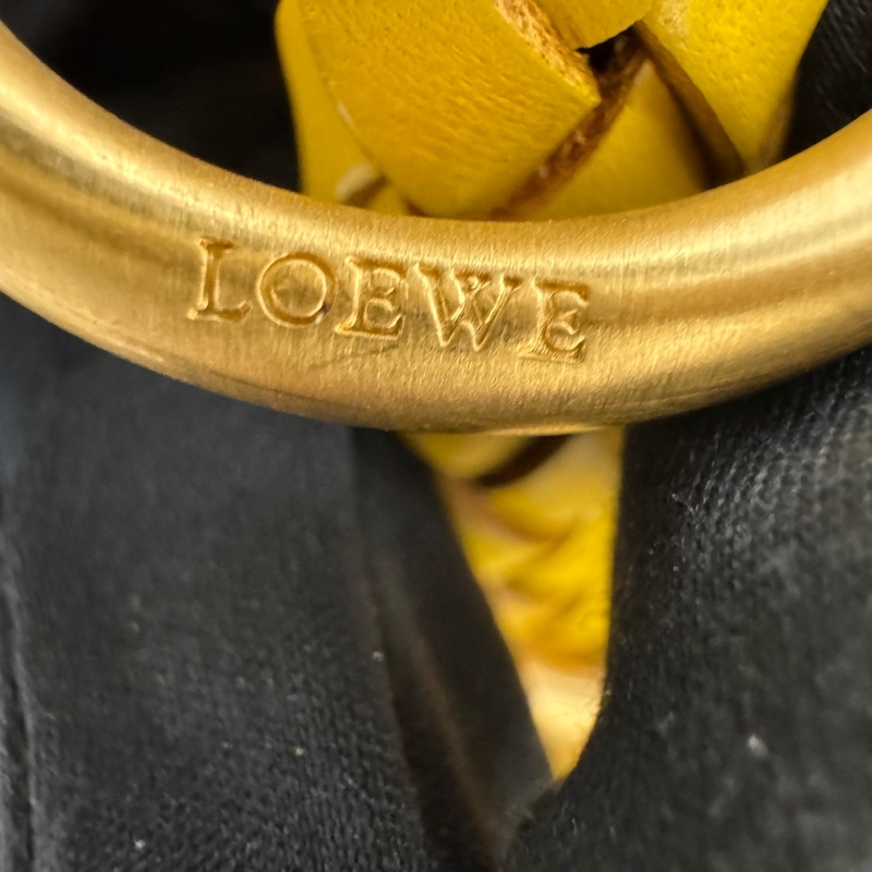 Loewe 黃色絨面革 (Suede) 手提包-17
