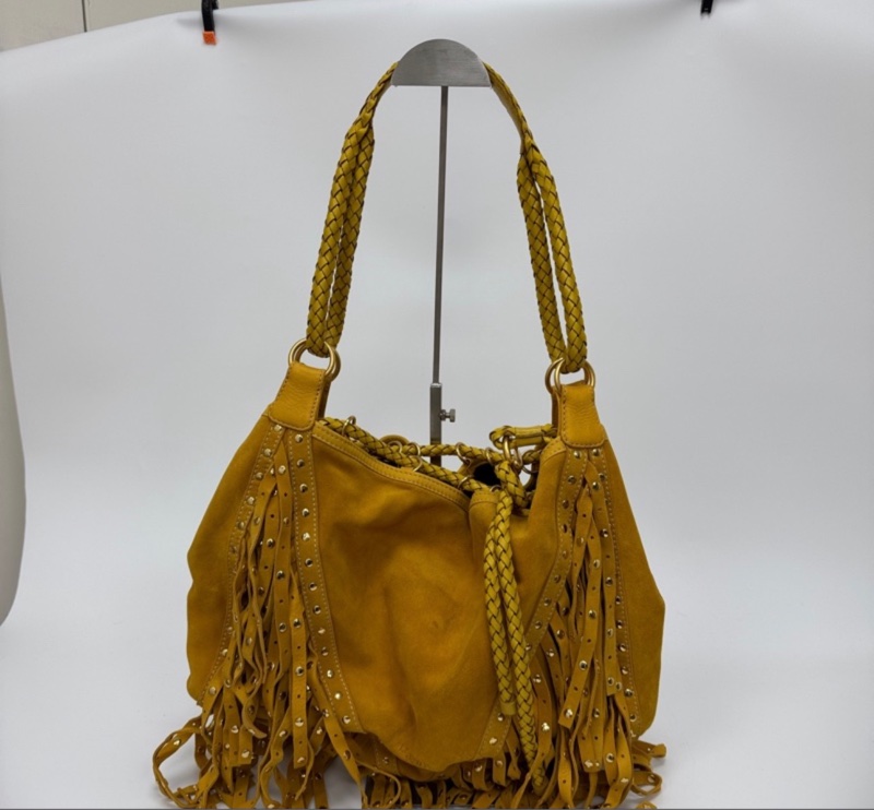 Loewe 黃色絨面革 (Suede) 手提包-3