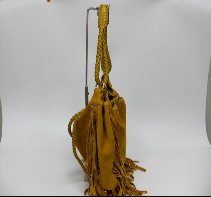 Loewe 黃色絨面革 (Suede) 手提包-5