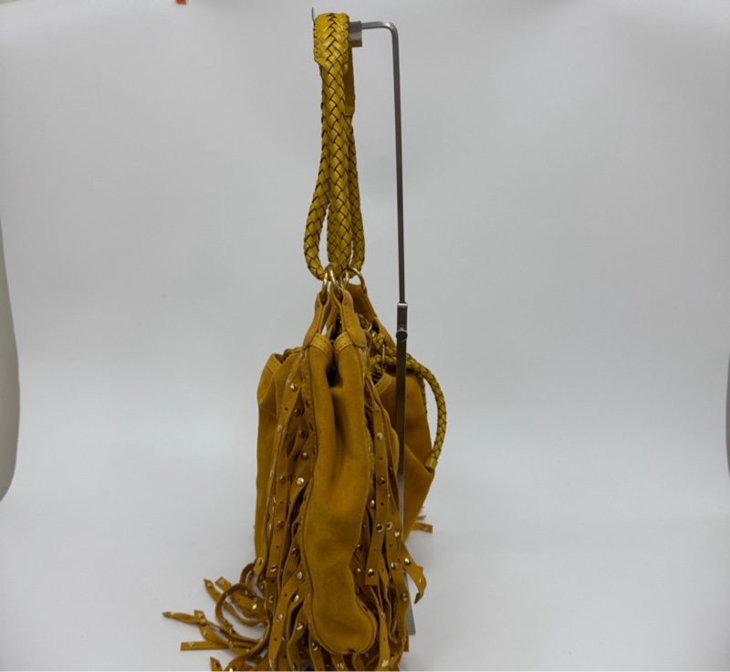 Loewe 黃色絨面革 (Suede) 手提包-6