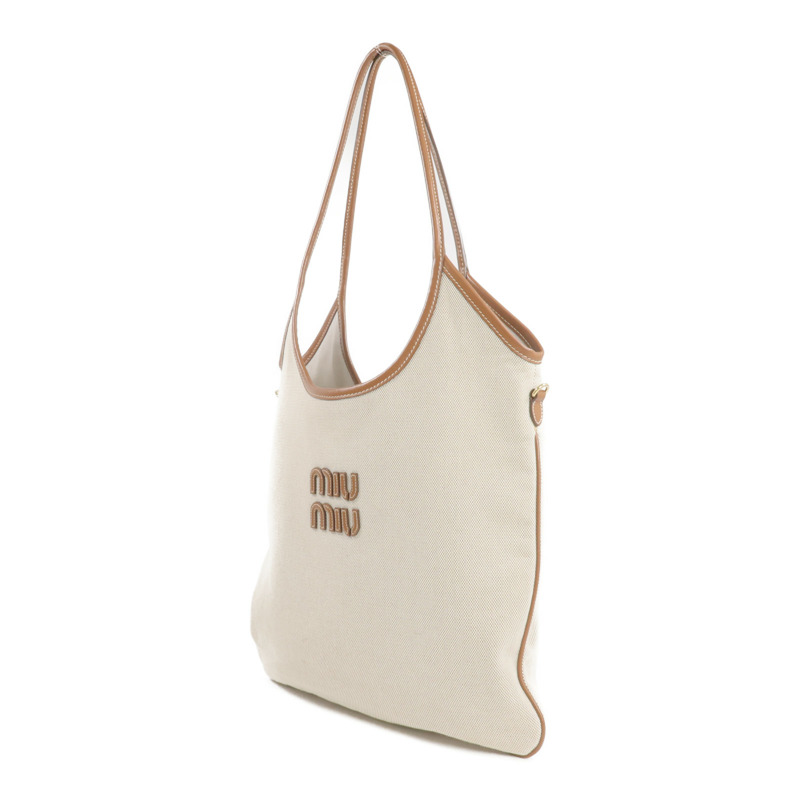Miu Miu 帆布Ivy金扣手挽袋-2