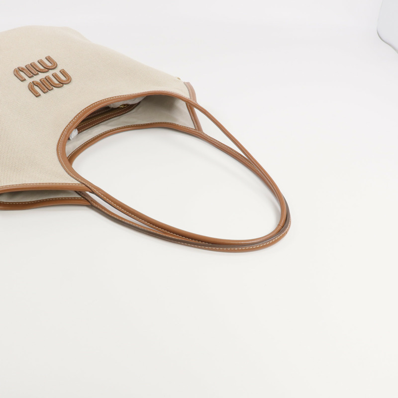 Miu Miu 帆布Ivy金扣手挽袋-4