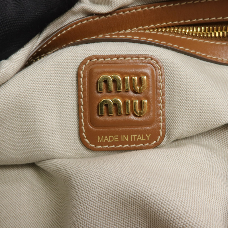 Miu Miu 帆布Ivy金扣手挽袋-6