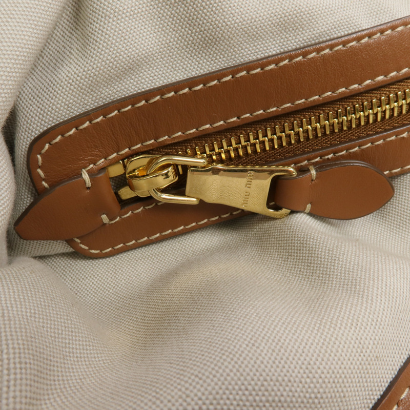 Miu Miu 帆布Ivy金扣手挽袋-7