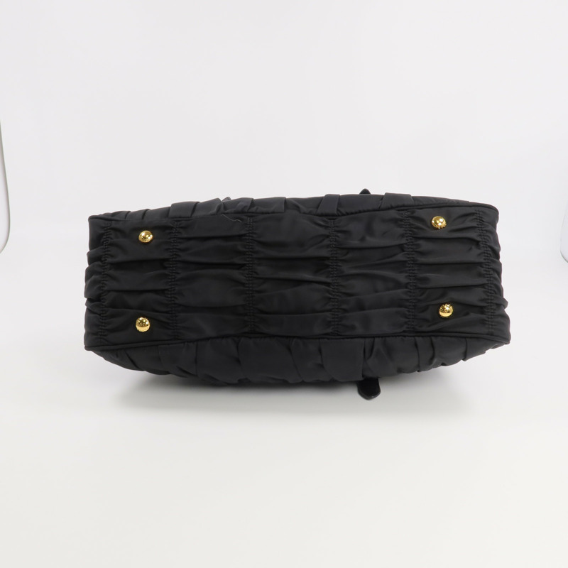 PRADA 尼龍Tessuto Gaufre Shoulder Bag金扣肩背袋-3