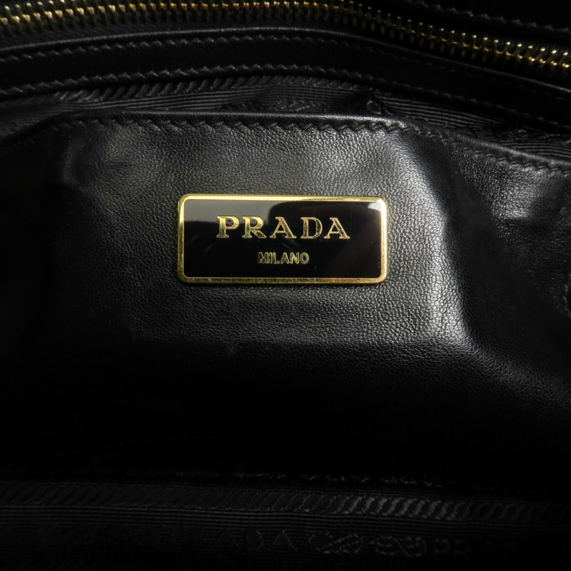 PRADA 尼龍Tessuto Gaufre Shoulder Bag金扣肩背袋-14
