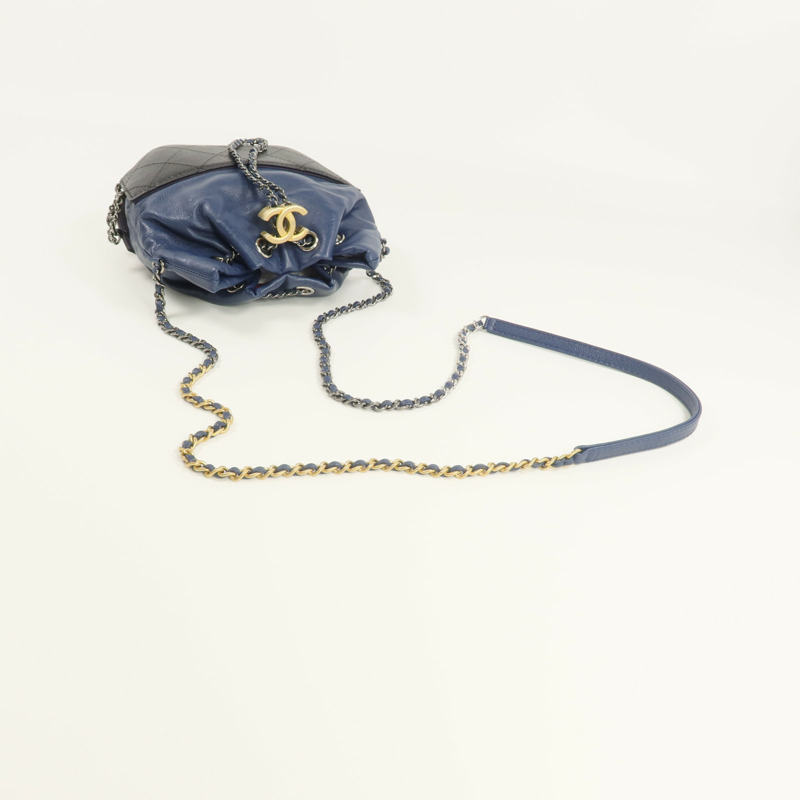 CHANEL 牛皮皮革Chain Shoulder鏈帶肩背袋-4