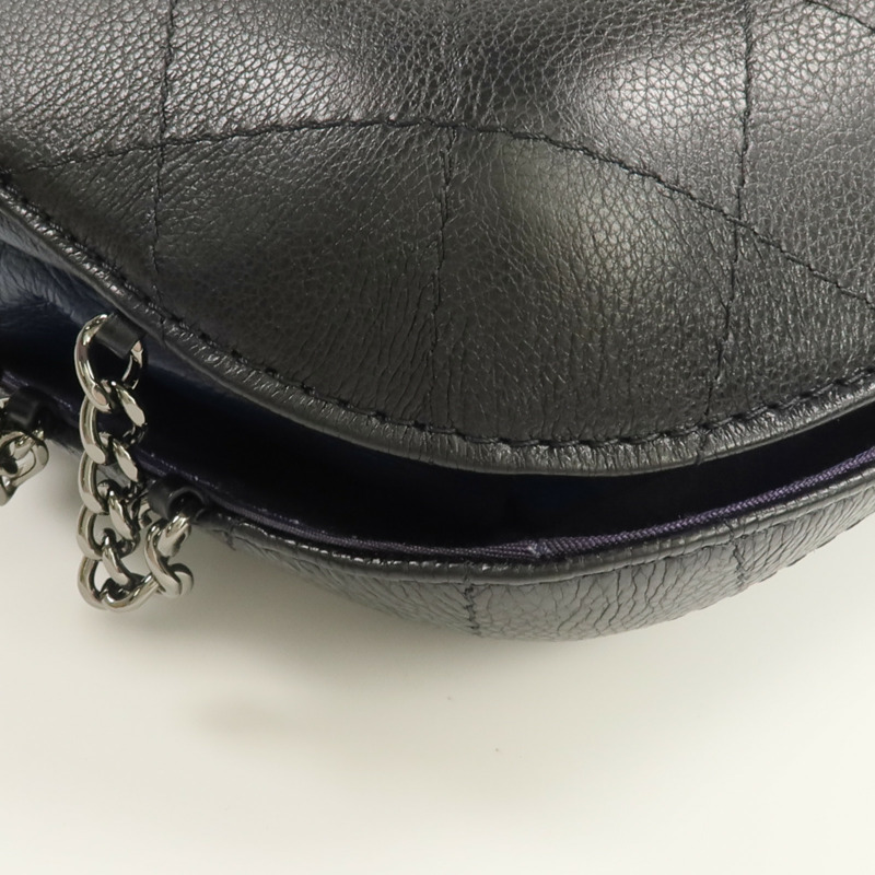 CHANEL 牛皮皮革Chain Shoulder鏈帶肩背袋-6