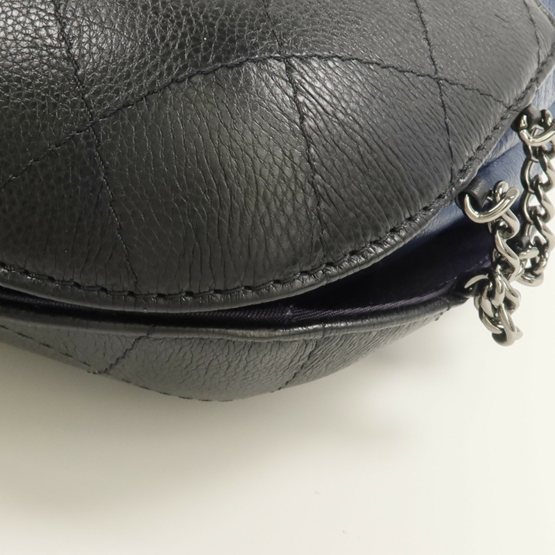 CHANEL 牛皮皮革Chain Shoulder鏈帶肩背袋-7