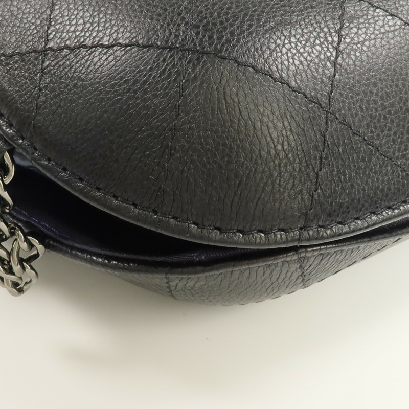 CHANEL 牛皮皮革Chain Shoulder鏈帶肩背袋-8