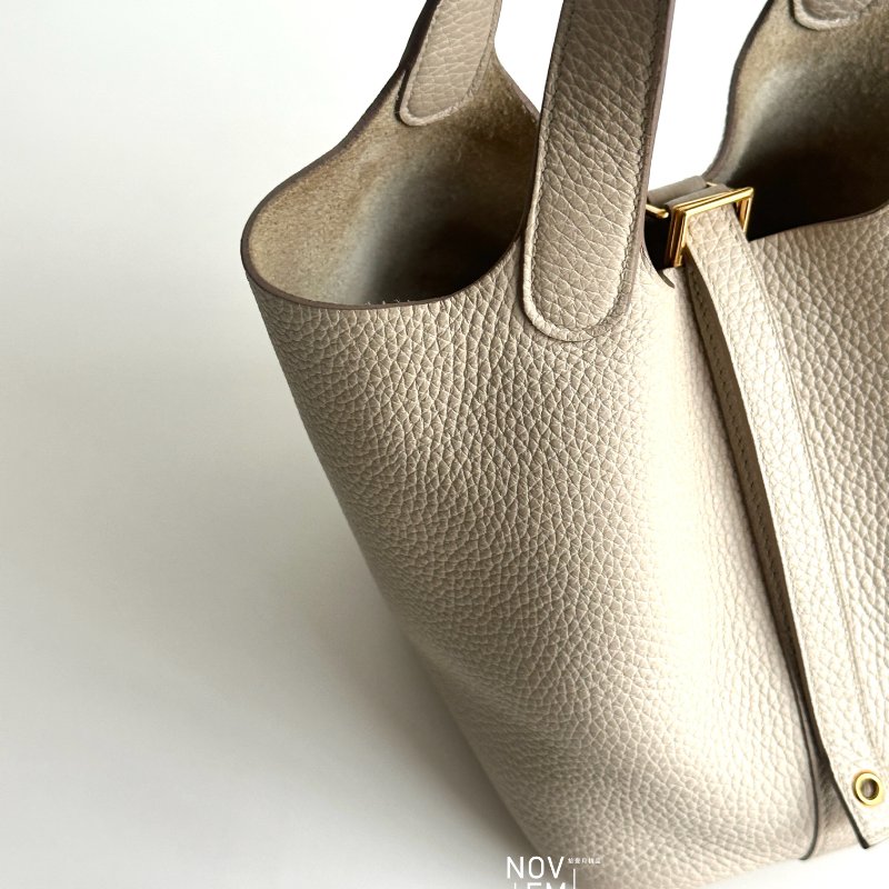 95新🤍 全配有購證🙌🏻 Hermès 愛馬仕 Picotin18 冰川白金釦-2