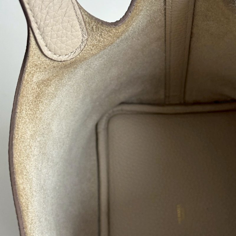 95新🤍 全配有購證🙌🏻 Hermès 愛馬仕 Picotin18 冰川白金釦-10