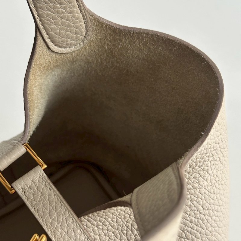 95新🤍 全配有購證🙌🏻 Hermès 愛馬仕 Picotin18 冰川白金釦-13