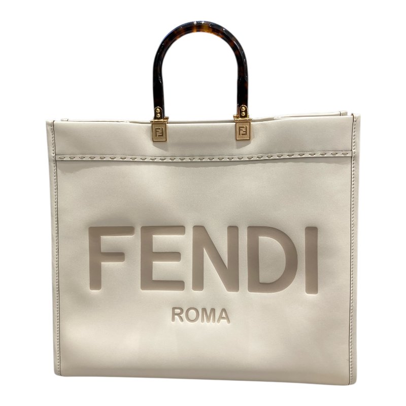 FENDI 芬迪 8BH372 ABVL F0K7E 托特包 米白色-0